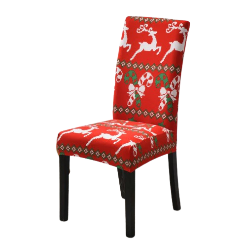 Husa Pentru Scaune Din Trestie De Bomboane De Craciun