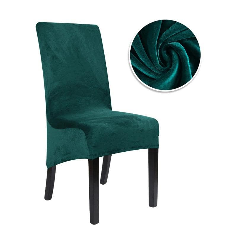 Husa Scaun Velvet Dimensiune Mare Woody Green