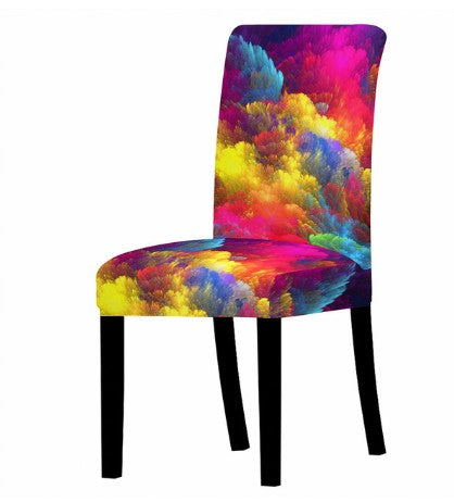 Husa Pentru Scaune Marmorate Colorate Roz