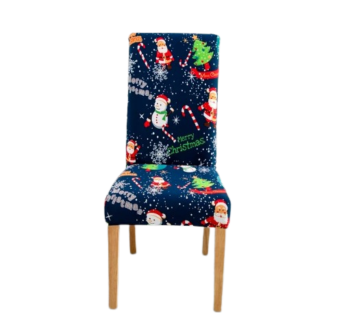 Husa Pentru Scaune Albastre Merry Christmas