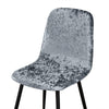 Husa De Scaun Scandinava Steel Velvet Cu Modele Gri