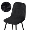 Husa Scaun Scandinava Velvet Gri Negru