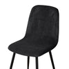 Husa Scaun Scandinava Velvet Gri Negru