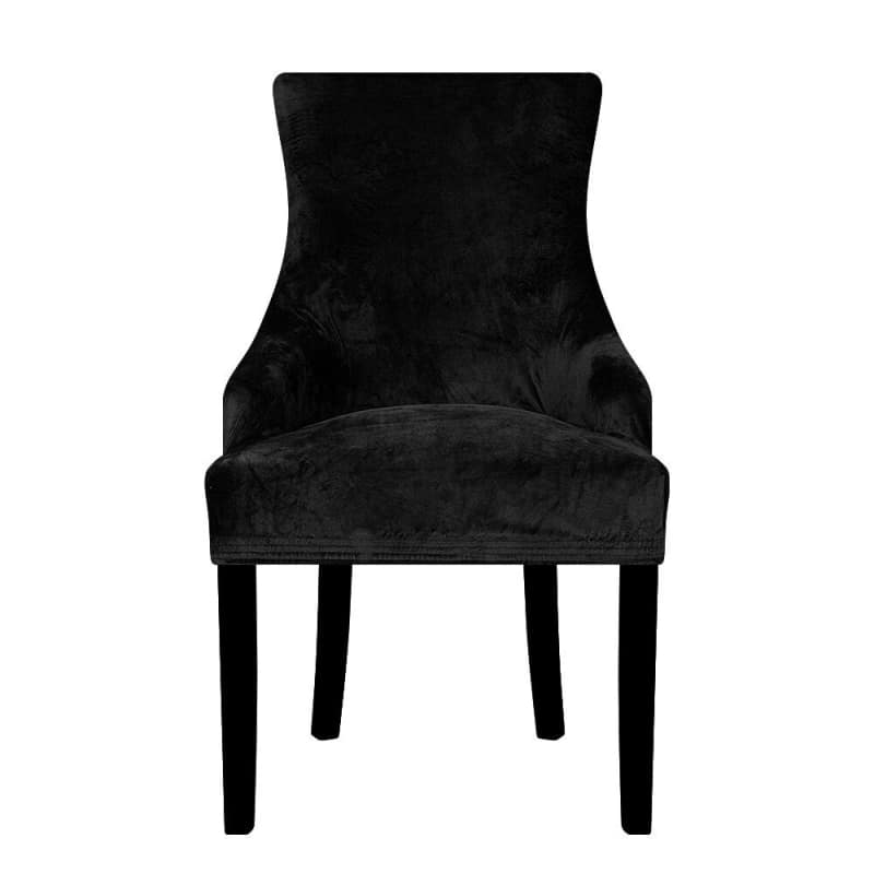 Husa De Scaun Scandinava Din Catifea Neagra